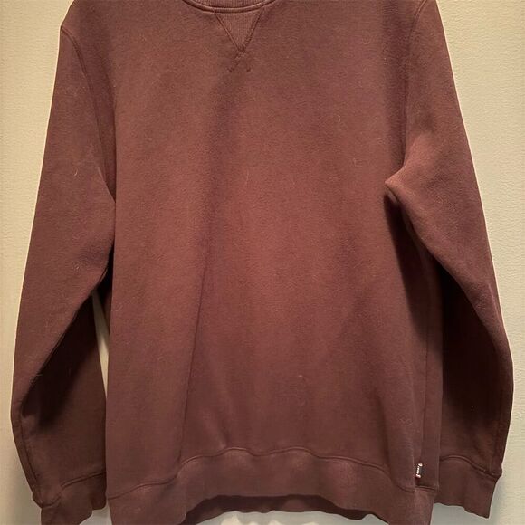 Izod Men's Crewneck Sweatshirt Large Purple Long Sleeve Pullover Casual - Picture 1 of 8